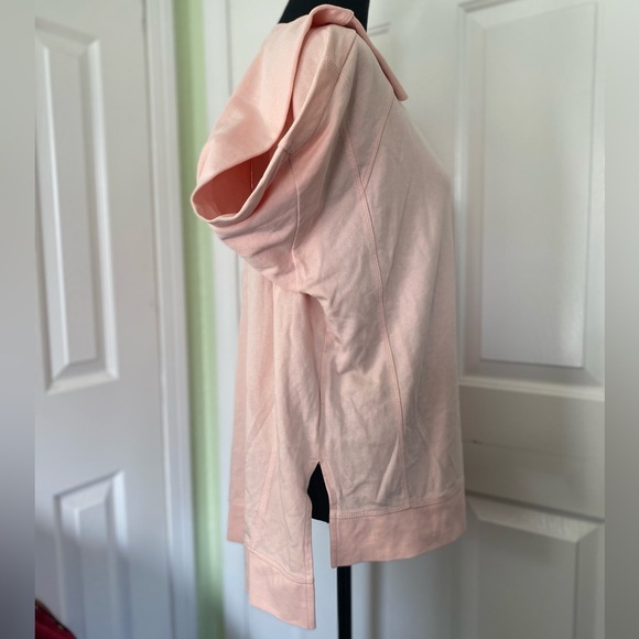 Sweaty Betty Side Slit Sweatshirt Dusty Pink Thumbholes Womens L 12 - Picture 7 of 14